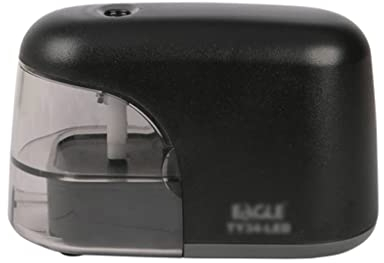 Anspitzer Batteriebetriebener automatischer Sicherheits-Bleistiftspitzer mit Behälter Elektrischer Spitzer tragbar mit LED-Licht schwarz bleistiftspitzer