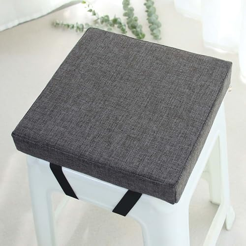 Hoowarm Stuhlkissen Outdoor Indoor Sitzunterlage 25/30/35/40cm Kissen-Stuhlpolster Waschbar Sitzkissen Garten Stuhlpolster für Garten Büro Esszimmerstühle (Color : A3, Size : 35x35x8cm)