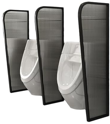 Mampara de baño: Mampara divisora para urinario, Mampara divisora de ambientes montada en la Pared, Mampara de privacidad para urinario de Hombres, Mampara divisora para Inodoro con urinario