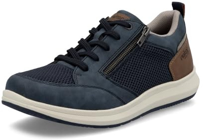 Rieker Sneaker basse da uomo 16901, con inserto sciolto, Blu 14., 46 EU Larga