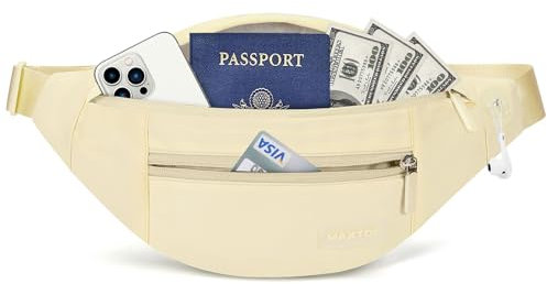 MAXTOP Bauchtasche Gürteltasche für Damen und Herren Hüfttasche Outdoor Groß Handytasche Sport Wasserdicht Laufgürtel Umhängetasche Geldgürtel für Camping Wandern Fitness Fahrrad Geschenke