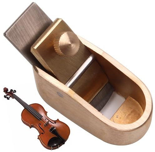 Messinggitter -Werkzeuge, 16 -mm -Klingen gebogene Mikrohäen, Mini -Schande -Ebene, DIY -Blockebene mit niedrigem Winkel für Violin Cello Cello -Holzinstrument Luthier -Werkzeuge