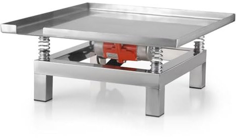 YXYLJOZ Table vibrante en béton - Banc d'essai Compact en Acier Inoxydable - 220V, 50x50cm (220v 35x35cm)