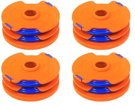 CDIYTOOL WX100 Grass Trimmer Spool Lines fit for Qualcast GT25 GGT350A1 GT30 GGT450A1 and WORX WG100E WG104E1 1.65mm dia 8.3m long (4 spools)