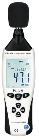 Fonometro, Fonometri Datalogr Digitale Professionale Fonometro Livello di Rumore Misuratore di Decibel 30-130dB