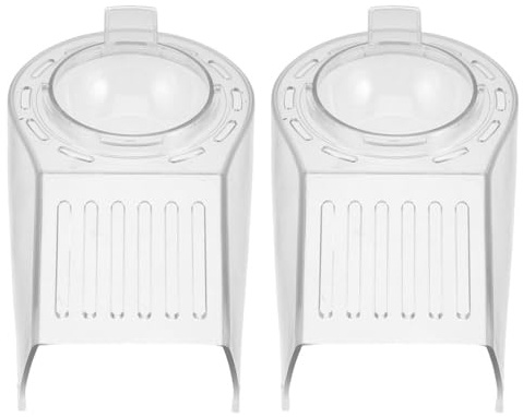 TOPBATHY 2pcs Household Popcorn Maker Replacement Parts Acrylic Lid - Clear Covers For Hot Air Small Popcorn Machines - For Movie Nights Homemade Snack Kids Adults