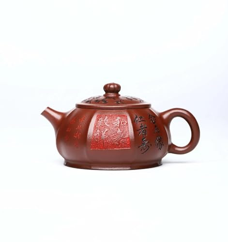 Juego De Té Para Adultos Juego De Té Belleza Hecho Mano, Accesorios Para El, Tetera Arcilla Púrpura Yixing 320ml, Barro Antiguo Mineral Crudo Auténtico Juegos De Té Portátiles