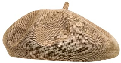HIQIU Baskenmütze Damen Sommer Dünne - Ultra Leichte Atmungsaktiv Barett Cap Damen Künstler Malerhut Beret Frühling Freizeit Beanie Cap