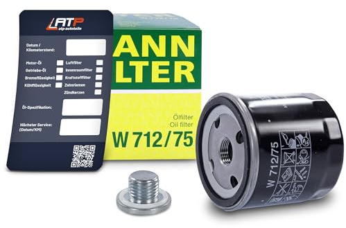 1x Ölwechsel Set - MANN ÖLFILTER + Ölablass-Schraube + LIQUI MOLY Ölwechsel-Anhänger