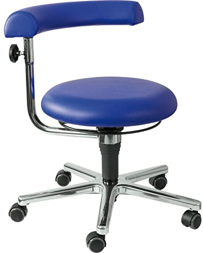 EDUPLAY 110438 Erzieher/in Stuhl, 41-54 cm, Ø 61 x 54 cm, blau, Kunstleder