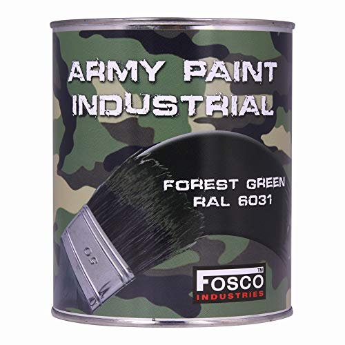 Fosco Lattina di vernice militare, 1 litro, verde foresta
