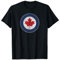 RCAF Royal Canadian Air Force Roundel Foglia d'acero Maglietta