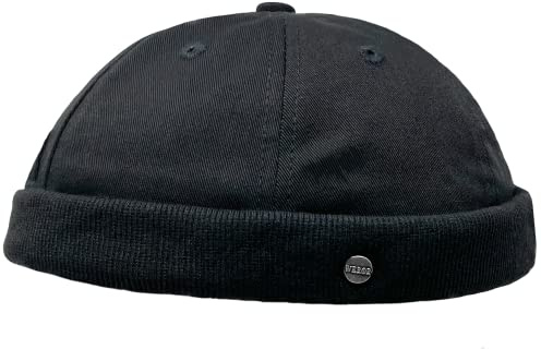 WEROR WEROR-382.1 Casquette Plate de docker pour homme, Noir, taille unique
