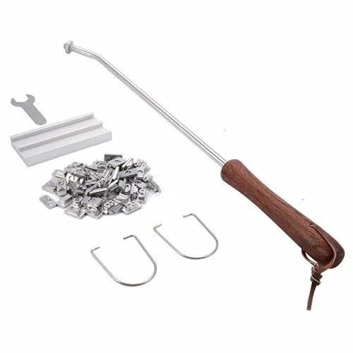 ADITAM KANBUN Barbeque Grill Fleisch Steak Brandeisen mit auswechselbarem Buchstaben Werkzeug Name Set BBQ Tools Double The Comfort