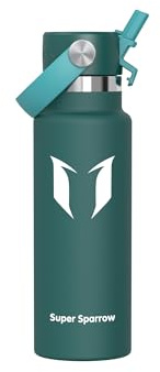 Sparrow Botella Agua Acero Inoxidable 350ml FlipFlow Botella Termica Niños