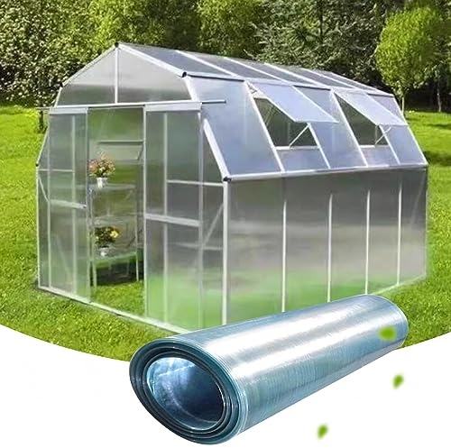KOOEIN Polycarbonat-Dachplatten, 1mm Kunststoff-Gewächshausplatten, Glasfaserplatten, Klar Tageslichtplatten Stegplatten für Ersatzplatten, Frühbeet Verkleidungen, Vordächer, Freien,W×L-0.8x5m