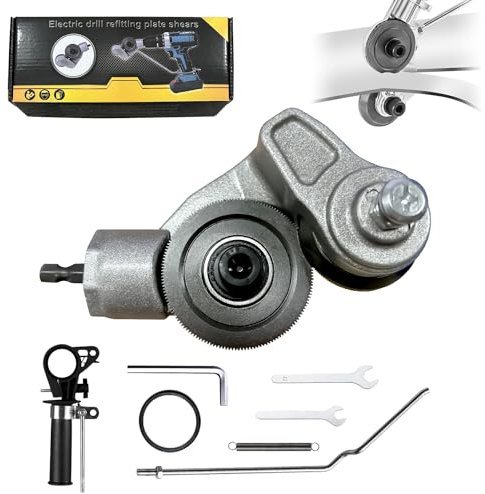 Taglierina Elettrica per Trapano, Taglierina per Metallo Accessorio Versatile per Trapano Fai Da Te per Tagliare Piastre Metalliche Materiali Duri
