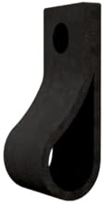 Handles & More - 4 x Ledergriffe für Möbel - Vintage Schwarz - Größe XS 12,6cm - inkl. 3 Schraubenfarben - Schrankgriffe Leder - Türgriffe Leder - Ledergriffe für Schuhschrank & Schublade - Schlaufen