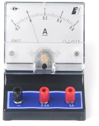 Zincometro analogico pannello analogico Amperometro analogico per studenti Laboratori Scuola Classe Strumento di misura Sensore Ampere Meter Dial Panel -1-3a Apparecchio da laboratorio