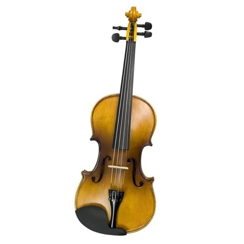 Geige Geigenbausatz Größe 4/4 Akustik-Violine Mit 4/4-Bogen Und Steg Aus Brasilholz Tragegurt Und Etui