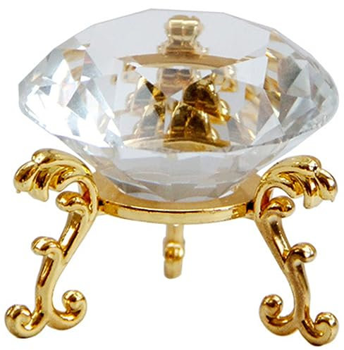 KITANDOVE Briefbeschwerer Aus Glas Mit Kunstdiamant Großer Glas Diamant Für Tischdeko Kristalldekoration Fürs Wohnzimmer
