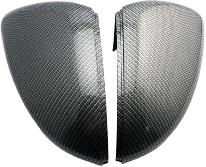 Seitenrückspiegel Abdeckkappe Für G&olf Für MK7 7.5 Für G&TI 7 Für G&olf 7 R Für t&ouran L Auto Seitenflügelabdeckung Rückspiegelabdeckung Kohlefasermuster Schwarz Spiegelkappen(Carbon fiber pattern)