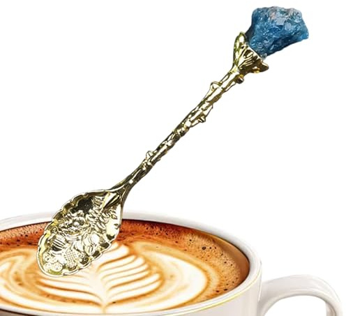 Cucharilla de café retro - Cucharillas de postre talladas decorativas