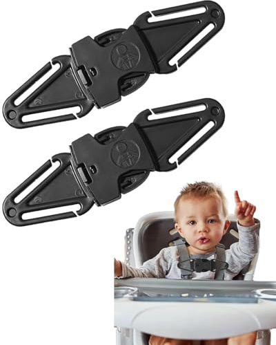 JIPUKE 2PCS Anti Escape Car Seat Straps Safety Clip Baby Harness Chest Clips, Car Seat Safety Clip Prevent Children Taking Their Arms Out of The Straps, Adjustable and Easy to Install Universal Fit