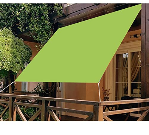 Tenda parasole rettangolare impermeabile, resistente agli strappi, per pergola, gazebo, garage e balcone, personalizzabile, verde lime, 3 x 3,5 m