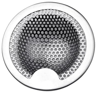 KiBcsLic Crépine D'Évier Filtre de Bonde Grille de Siphon Tamis Rond en Acier Inoxydable Résistant à La Rouille Adapté pour La Cuisine La Salle de Bain et La, 102 Mm X 20 Mm