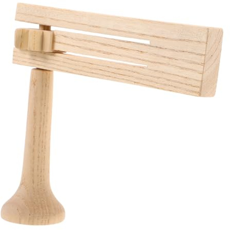 FUTUREORYY Wooden Ratchet Noise Maker Educational Percussion for Childsafe Natural Wood Early Music Skills Cognitive Stimulation Creative Development Musical Instrument for Parties Sporting