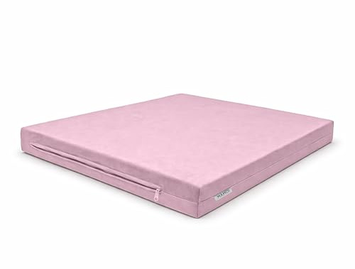MAMOI® Matta för spårvägg, träningsmatta hemma, mjuk träningsyta, sammetsmaterial, avtagbart överdrag, komfort och skydd under träning