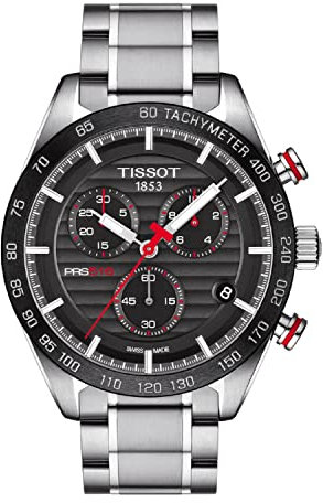 Tissot Mens T-Sport PRS-516 Quartz Chronograph Red and Black Bracelet Watch T100.417.11.051.01