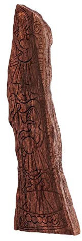 Windalf Wikinger Wandrelief EINHERJER 47 cm Vikings Bildstein Holzbild Nordische Mythologie Handarbeit aus Holz