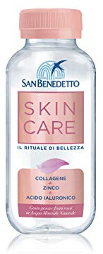 San Benedetto Skin Care, l'integratore alimentare con Collagene, Zinco e Acido Ialuronico, in Acqua Minerale Naturale, 24x220ml