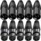 Xiatiaosann XLR Stecker 3-Pin Adapter Mikrofonkabel, 5 Männliche und 5 Weibliche Mikrofonstecker, 10 Stück