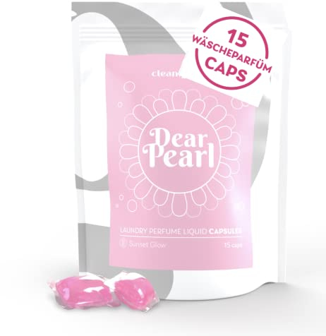 cleangang blumiges Wäscheparfüm Dear Pearl für langanhaltende Frische Wäsche Caps tralisieren schlechte Gerüche intensiver Wäsche Duft flexibel dosierbar Duft Caps 15 Stück