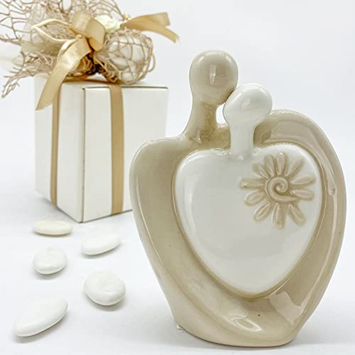 Ingrosso e Risparmio Statuine con Coppia di Innamorati Che Si abbracciano, Scatola Inclusa.