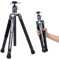 Fotopro 163CM Treppiede per fotocamera in fibra di carbonio con monopiede Testa a sfera 360 1/4 Piastra a Sgancio Rapido Treppiede Professionale per Camera Max Carica Fino a 12 KG X Aircross 3 Grigio