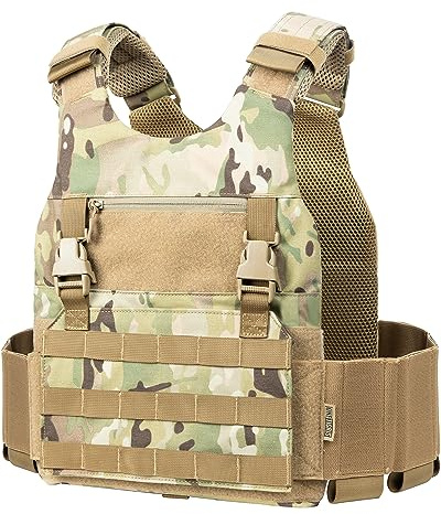 OneTigris Taktische Weste Plattenträger Low Profile 2,0 Airsoft Weste Paintball Plate Carrier mit Plakat Adapter Systems Brustschützer