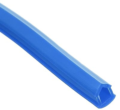 sourcing map 8 Meter Aluprofil Nut Abdeckung 2020 Serie Slot, Weiche Abdeckung Dichtungsstreifen Staubschutz PVC-Schutzdichtstreifen für Aluminium Profil 3D-Drucker, Blau