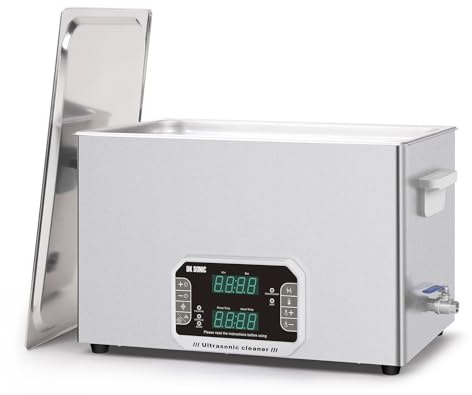 DK SONIC Ultraschallreiniger 30L, 600W Hochleistungs-Ultraschallreinigungsgerät mit Timer, Heizung und Touch-Steuerung, vielseitig einsetzbar für Motorradmotoren, Vergaser, Ketten (inkl. Korb)