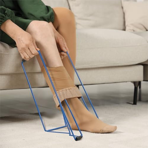 Aidapt Tall Sock and Stocking Aid Helper.Compression Sock,Tights,Hosiery,Reduces Bending,Strong Wire Frame,Mobility,Elderly,Disability