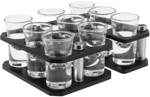 FONDOTIN 1 Set Portabicchieri Dispenser Per Bicchierini Portabicchieri Portabicchieri Con Vassoio Portabicchieri Piatto Da Portata Vassoio Per Bicchieri Da Vino Plastica Nera