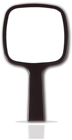 ARYIMYDP Espejo de Mano profesional con mango ergonómico, Espejo redondo para maquillaje, peluquería, cortes de pelo en el hogar, uso dental y viajes, portátil, espejo pequeño de mano para peluquería