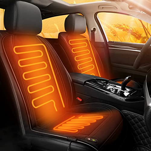 Auto Sitz Auflage, Winter Sitzpolster Auto Universelles Autositzauflag Vordersitz Sitzkissen Car Erwachsene LKW,SUV Oder Transporter (Schwarz)