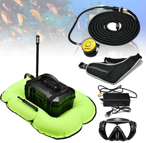 Tanque de buceo recargable con regulador de respiración y manguera para buceo recreativo y pesca