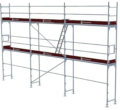 Baugerüst Fassadengerüst Alu Gerüst Feldlänge 3,07 m Assco quadro ca. 58 m² original Altrad assco quadro✓ made in Germany✓ Baugerüst