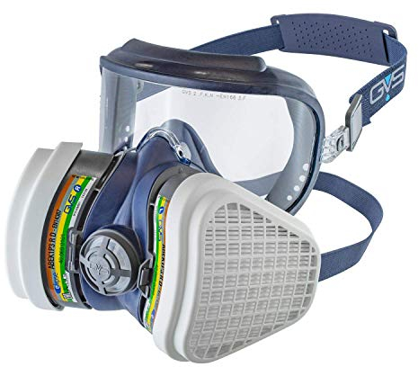 GVS SPR535 Elipse Integra Maschera con filtri ABEK1P3 per Gas, Vapori, Acidi, Ammoniaca e Polveri, M/L