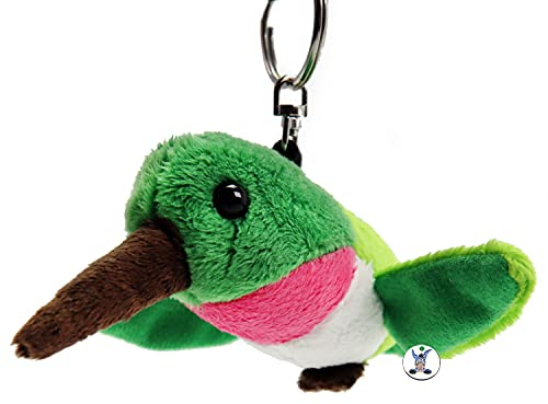 Kolibri Schlüsselanhänger Plüsch Vogel Kuscheltier Anhänger grün Midori